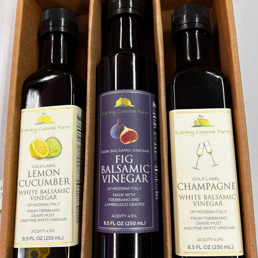 White and Dark Balsamic Vinegars-Imported from Modena, Italy